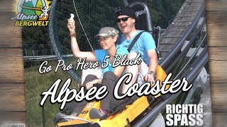 Alpsee Coaster  rasante Fahrt mit der Ganzjahresrodelbahn und GoPro GPS Telemetrieanzeige mit kmh [upl. by Dyna]