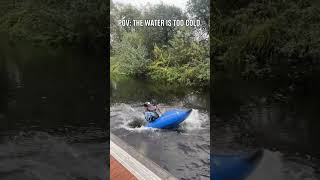 when you have to keep the summer focus in winter weather 🥺 📹 markkearneykayak [upl. by Arand864]