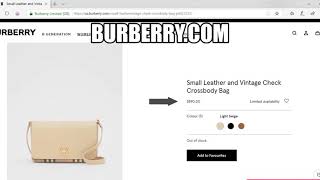 Burberry Crossbody handbag from Harrods [upl. by Lynde939]