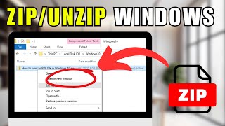 How to Zip and Extract Files on Windows 11  NO extra software needed [upl. by Eerdna]