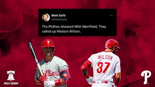 🚨BREAKING Phillies RELEASE Whit Merrifield call up Weston Wilson🚨 [upl. by Aihtela]