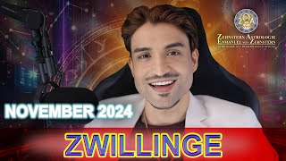 ZWILLINGE MONATSHOROSKOP NOVEMBER 2024 ZEHNSTERN ASTROLOGIE [upl. by Lyons]