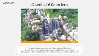 Wisenet Q Series 4M Fixed lens Demo [upl. by Enilekaj]