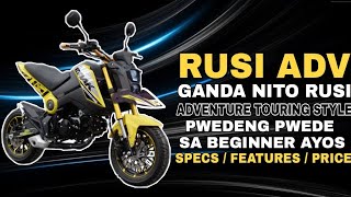 RUSI SULIT NA ADV 125CC  ADVENTURE TOURING STYLE  GANDA NG SPECS AND FEATURES  NASA PILIPINAS NA [upl. by Frederik]