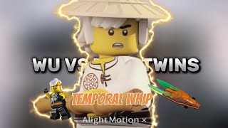 Ninjago  Wu vs Time Twins Full Fight  Temporal Whip [upl. by Apthorp140]