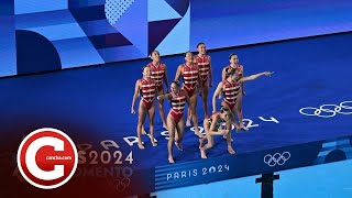 Debuta natación artística en París [upl. by Ayekan]