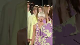 Iris Law catwalk versace SpringSummer 2025 [upl. by Ttnerb73]