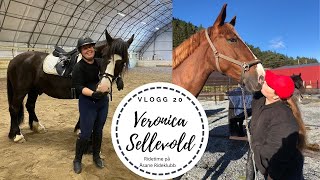 Veronica Sellevold vlogg20  Ridetime på Åsane Rideklubb [upl. by Anawat723]