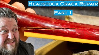 Headstock Crack Repair Part 1 [upl. by Karlie227]