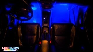 LEDGlow  4pc Blue LED Interior Lights For Cars and Trucks [upl. by Raimondo]