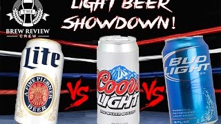 EPIC LIGHT BEER SHOWDOWN  Miller Lite vs Coors Light vs Bud Light  BRC Craft Beer Reviews [upl. by Boony]