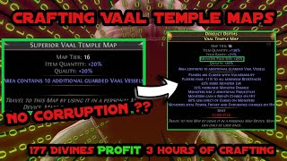 Craft Vaal Temple Maps by Removing the Corruption 60 Divines per hour   Poe 324 Necropolis [upl. by Annohsat]