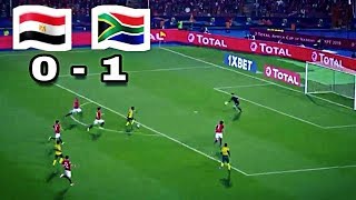 Egypte 0  1 Afrique du Sud GOAL amp Highlights CAN 2019 [upl. by Ijar]