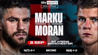 FLORIAN MARKU 🇦🇱 VS DYLAN MORAN 🇮🇪 FULL FIGHT 1st Round KO [upl. by Gnivre]