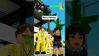 ADDAMS FAMILY VS RICH FAMILY IN ROBLOX 🏓🪐 shorts [upl. by Christie869]