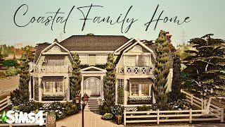 Coastal Family Home🐚  NO CC  Sims 4 Speedbuild [upl. by Angus761]