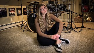 METALLICA quotBlackenedquot Drum CoverBrooke C [upl. by Ttenaej845]