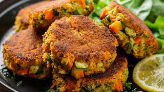 Delicious Vegan Baked Vegetable Patties Recipe [upl. by Aisereht]