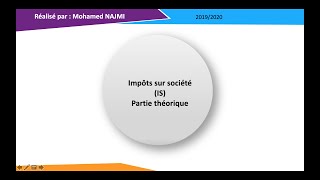 Séance 6 Limpôt sur les sociétés partie théorique [upl. by Kerekes]