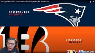 49ERS FAN REACTS TO New England Patriots vs Cincinnati Bengals Game Highlights  NFL 2024 Season [upl. by Ahselrak]