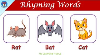 Rhyming Words For Kids  30 Rhyming words  Rhyming Words For Kindergarten  List of Rhyming Words [upl. by Derfniw]