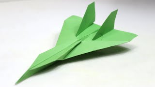 How to Make a Jet Fighter Paper Airplane that FLY FAR [upl. by Lewin366]