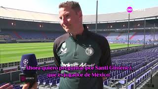 “SANTI GIMÉNEZ ES MUY TRABAJADOR” PRISKE  FEYENOORD VS BAYER LEVERKUSEN  CHAMPIONS LEAGUE [upl. by Marlowe]