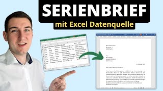 Word Serienbrief erstellen in 1 Minute  Excel Datenquelle mit Anrede Seriendruck [upl. by Andras565]