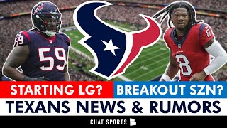 JUICY Houston Texans Rumors Kenyon Green STARTING John Metchie III Breakout  Texans Draft Visits [upl. by Aidni]