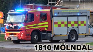 Volvo FMX Fire Engine responding in Gothenburg SE  82020 [upl. by Chernow]