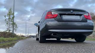 BMW E90 320d 177cv N47 defap downpipe sound [upl. by Ettenowtna]