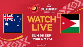 SemiFinals  Australia v Jordan  Full Basketball Game  FIBA U18 Asia Cup 2024 [upl. by Ainafets985]