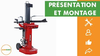 Présentation et montage de la fendeuse à bois verticale Docma SF80 Rapid 220 XX [upl. by Etessil]