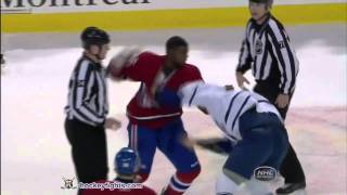 Joffrey Lupul vs PK Subban Feb 12 2011 [upl. by Anika]