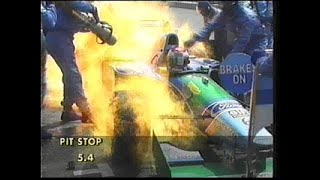 1994年 F1総集編 第９戦 ドイツGP ピット炎上 [upl. by Otreblaug]