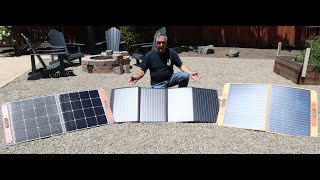 100W Portable Solar Panels from Jackery EBL and Bioenno Power [upl. by Ayoj]