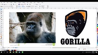 Learn Coreldraw Simple Techniques with Ahsan Sabri  Gorilla Mascot Logo [upl. by Pearline471]