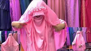 New Shahjadi Borka with Crown Hijab  New Design Borka Collection  Hudi Hijab amp Borka Tutorial 2022 [upl. by Olenta]