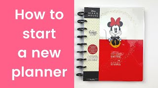 How to start a new planner SERIES part 1 2021 Happy Planner set up [upl. by Nevar5]