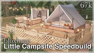 Bloxburg  Little Campsite Speedbuild [upl. by Marysa153]