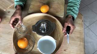 Montessori Practical Life  Squeezing Orange Juice [upl. by Nolahs]