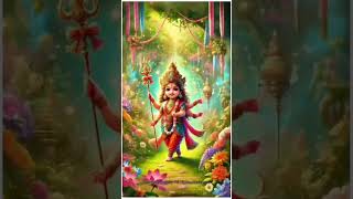 Radhe Krishna Ganesh Sarswati Pushpa 2 BGM 🪔💫❤️krishna radheradhe ganesh song reels shorts [upl. by Niawat484]