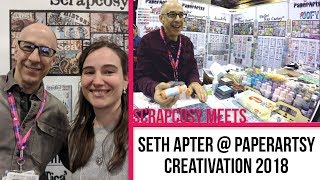 Creativation 2018  Seth Apter Live at PaperArtsy  Mono Printing technique [upl. by Natehc]