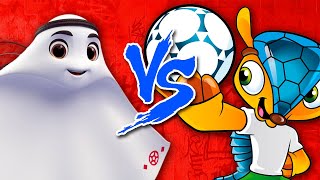 Fuleco Vs Laeeb  Batalha de Rap  Mascote da Copa do Mundo do Brasil Vs Mascote do Catar [upl. by Adnuhser172]