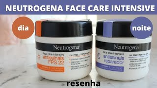 Neutrogena Face Care Intensive Antissinais FPS22 e Antissinais Reparador  resenha [upl. by Dnalyaw]