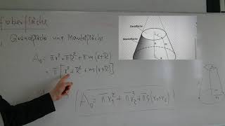 Berechnung der Kegelstumpfoberfläche [upl. by Mariquilla]