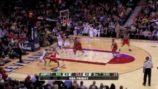 Bucks vs Cavaliers NBA Highlights 12182009 [upl. by Julian]