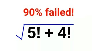 √5 4 Literally 90 got it wrongmaths mathematics factorial [upl. by Huai]