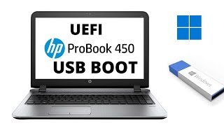 How To Enable UEFI USB Boot On HP Probook 450 G3 [upl. by Lita]