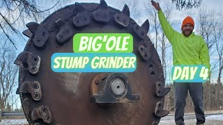 Stump grinder repairs  Final day [upl. by Enoj987]